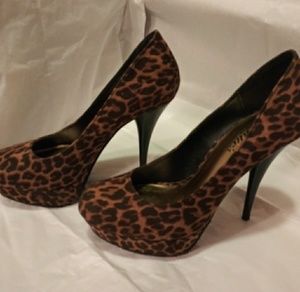 Candie's Leopard Print Stilettos